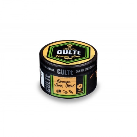 Заправка CULTt Medium #M08 Orange, Lime, Mint (Апельсин, Лайм, М'ята) 100 g. Заправка CULTt Medium #M08 Orange, Lime, Mint (Апельсин, Лайм, М'ята) 100 g.