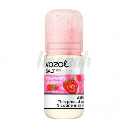 Жидкость Vozol Strawberry Ice Cream (Клубничное Мороженое) 30мл 5%