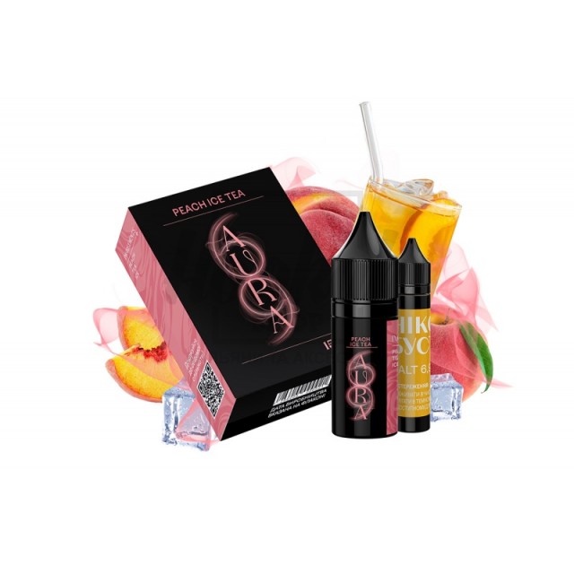 Набір Aura 15ml/69mg Peach Ice Tea (Холодний чай Річ) Набір Aura 15ml/69mg Peach Ice Tea (Холодний чай Річ)
