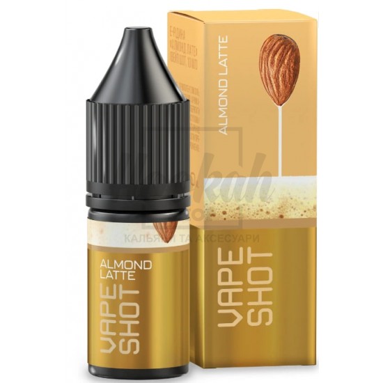 Рідина Vape Shot Almond Latte (Кава з Мигдалем) 10мл 5% Рідина Vape Shot Almond Latte (Кава з Мигдалем) 10мл 5%