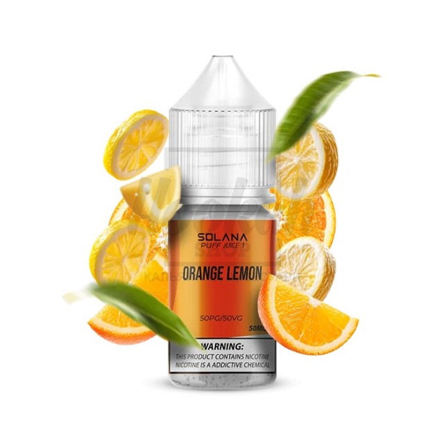Рідина SOLANA LIQUID 5% 30мл Orange Lemon (апельсин лимон) Рідина SOLANA LIQUID 5% 30мл Orange Lemon (апельсин лимон)