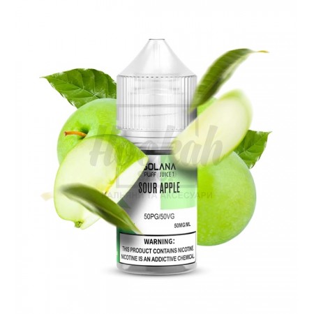 Жидкость SOLANA LIQUID Sour Apple (Кислое Яблоко) 30мл 5%