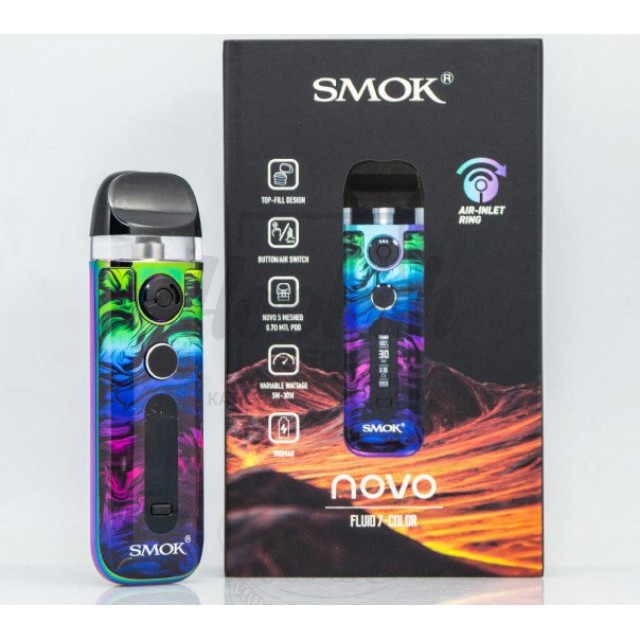 Багаторазова Pod-система Smok Novo 5 KIT Fluid 7 Color Багаторазова Pod-система Smok Novo 5 KIT Fluid 7 Color