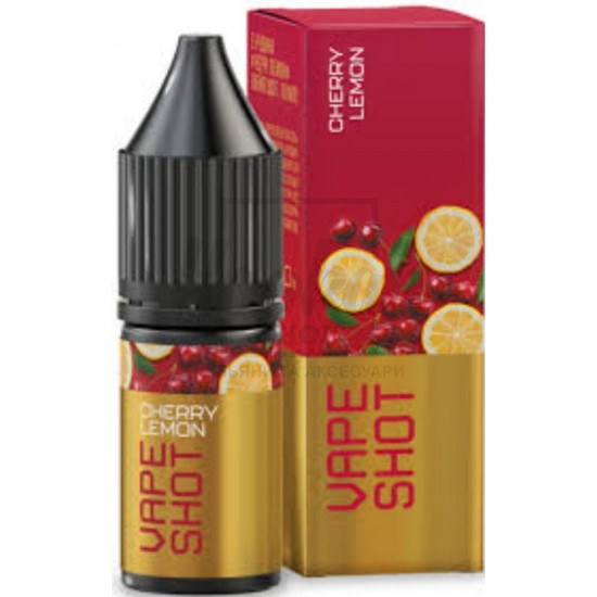 Рідина Vape Shot Cherry Lemon (Вишня з Кислинкою Лимона) 10мл 5% Рідина Vape Shot Cherry Lemon (Вишня з Кислинкою Лимона) 10мл 5%
