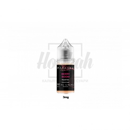 Рідина Paradox Vaping Berries Boom (Ягідний Вибух) 30ml/30mg Salt Nic 