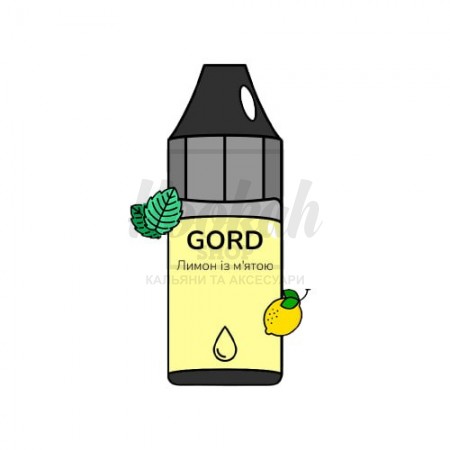Рідина Gord Lemon Mint (Лимон М'ята) 30мл 5% Рідина Gord Lemon Mint (Лимон М'ята) 30мл 5%