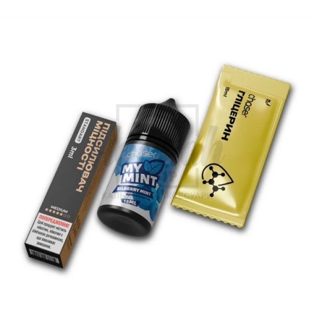 Рідина Набір Chaser My Mint Bilberry Mint (Голубика М'ята) 30 мл 5%