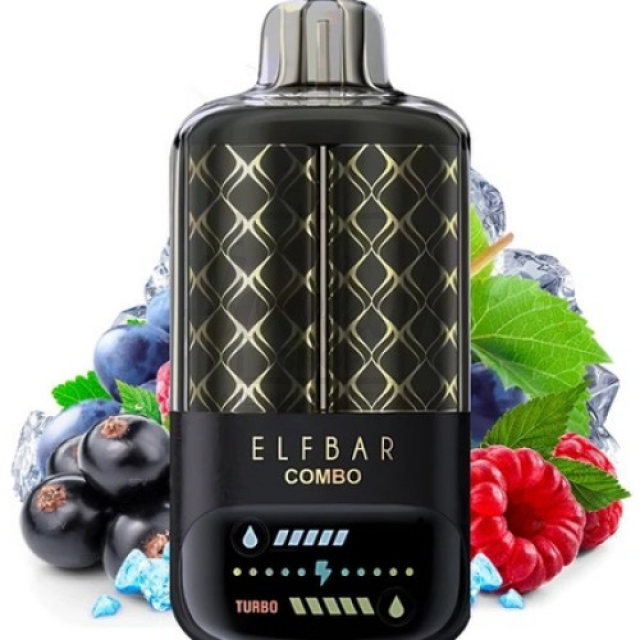 Електронна сигарета Elf Bar Combo 20000 Blackcurrant Raspberry & Grape (Смородина Малина Виноград)