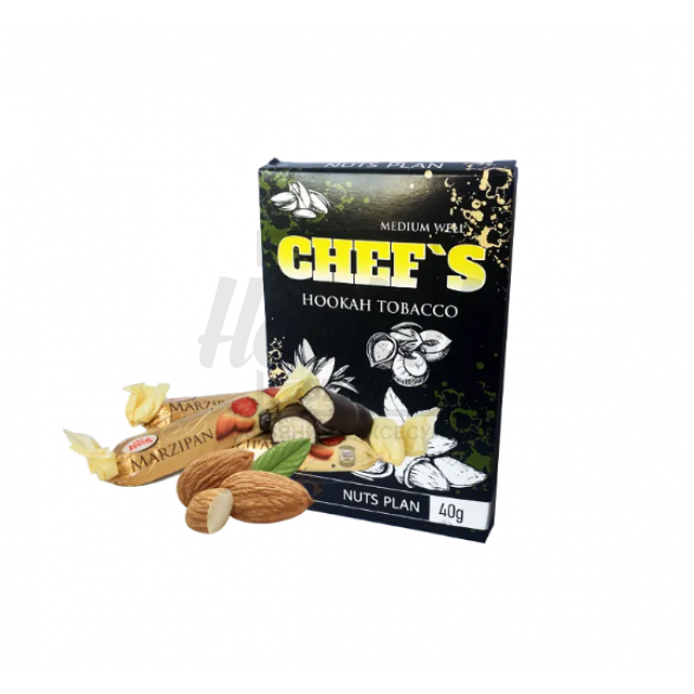 Тютюн Chefs Nuts Plan (Горіховий Крем) 40гр Тютюн Chefs Nuts Plan (Горіховий Крем) 40гр