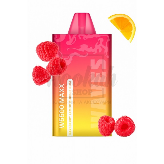 Електронна сигарета Waves W5500 Maxx Raspberry Lemon Bubble Gum (Малина Лимон Жуйка) Електронна сигарета Waves W5500 Maxx Raspberry Lemon Bubble Gum (Малина Лимон Жуйка)