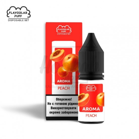 Рідина Набір Flavorlab Puff Peach (Персик) 10мл 5% Рідина Набір Flavorlab Puff Peach (Персик) 10мл 5%