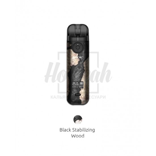 Багаторазова Pod-система Smok Novo 4 800 мАг Black Stabilizing Wood Багаторазова Pod-система Smok Novo 4 800 мАг Black Stabilizing Wood