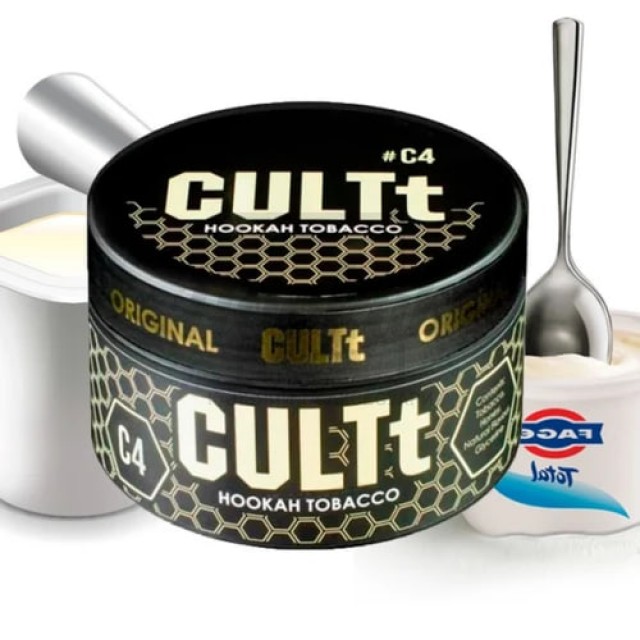 Тютюн CULT C04 Yogurt (Йогурт) 100 г Тютюн CULT C04 Yogurt (Йогурт) 100 г