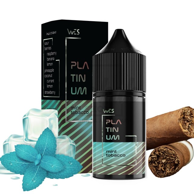 Рідина Набір WES Platinum Mint Tobacco (М'ята Тютюн) 30мл 5% Рідина Набір WES Platinum Mint Tobacco (М'ята Тютюн) 30мл 5%