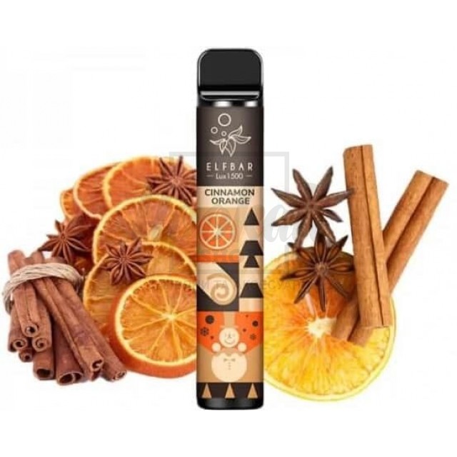 Електронна сигарета Elf Bar 1500 Christmas Edition Cinnamon Orange (апельсин з корицею) Електронна сигарета Elf Bar 1500 Christmas Edition Cinnamon Orange (апельсин з корицею)