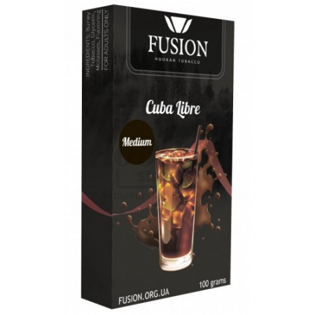 Тютюн Fusion Medium Cuba Libre (Куба Лібре) 100 гр Тютюн Fusion Medium Cuba Libre (Куба Лібре) 100 гр