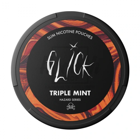 Снюс Glick Hazard Triple Mint 25 mg/pouch 50 mg/g (Потрійна М'ята)