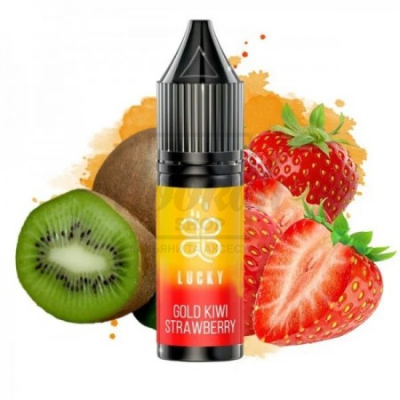Рідина Lucky Gold Kiwi Strawberry (Золотий Ківі Полуниця) 15мл 5% Рідина Lucky Gold Kiwi Strawberry (Золотий Ківі Полуниця) 15мл 5%