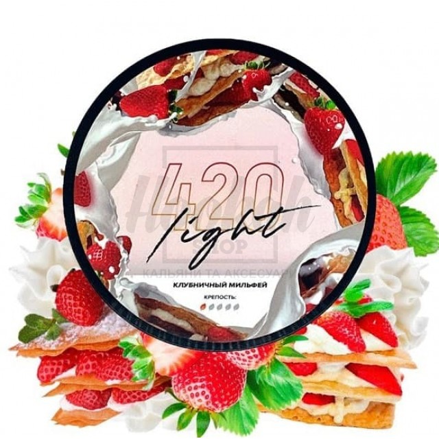 Тютюн 4:20 Light Line Полуничний Мільфей 100 гр Тютюн 4:20 Light Line Полуничний Мільфей 100 гр