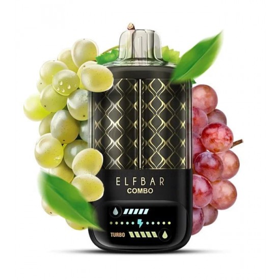 Електронна сигарета Elf Bar Combo 20000 Green & Black Grape (Зелений та Чорний Виноград) Електронна сигарета Elf Bar Combo 20000 Green & Black Grape (Зелений та Чорний Виноград)