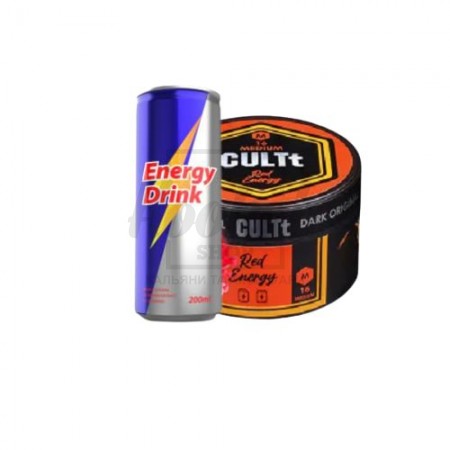 Тютюн CULT Medium M16 Red Energy (Червоний Енергетик) 100гр Тютюн CULT Medium M16 Red Energy (Червоний Енергетик) 100гр