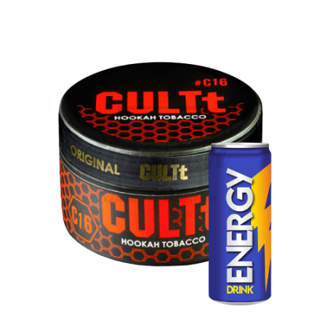 Тютюн CULT C16 Energy Drink (Енергетик) 100 г Тютюн CULT C16 Energy Drink (Енергетик) 100 г