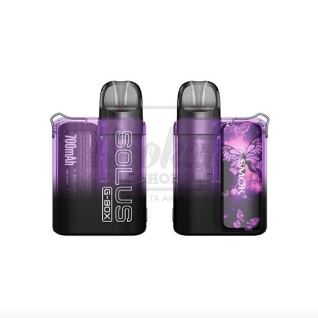 Багаторазова Pod-система Smok Solus G-BOX KIT Transparent Purple Багаторазова Pod-система Smok Solus G-BOX KIT Transparent Purple