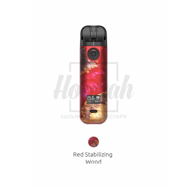 Багаторазова Pod-система Smok Novo 4 800 мАг Red Stabilizing Wood Багаторазова Pod-система Smok Novo 4 800 мАг Red Stabilizing Wood