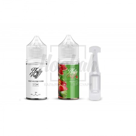 Набір Fluffy Puff Melon Apple (Кавун Яблуко) 30ml/50mg Salt Nic Набір Fluffy Puff Melon Apple (Кавун Яблуко) 30ml/50mg Salt Nic