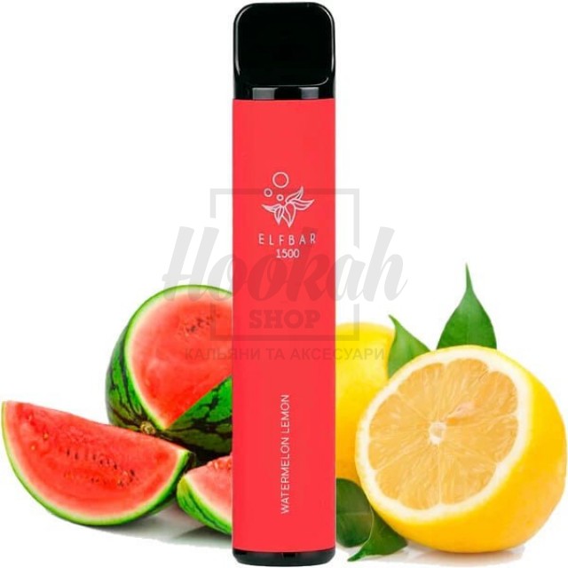 Електронна сигарета Elf Bar 1500 Watermelon Lemon (кавун лимон) Електронна сигарета Elf Bar 1500 Watermelon Lemon (кавун лимон)