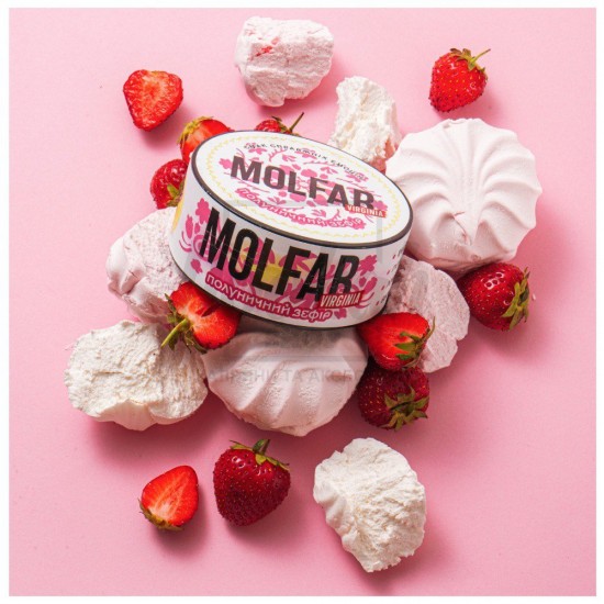 Табак Molfar Virginia Line Полуничний Зефір (Клубничный Зефир) 40 гр
