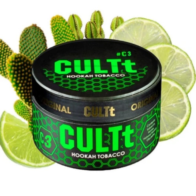Тютюн CULT C03 Cactus Lime (Кактус Лайм) 100 г Тютюн CULT C03 Cactus Lime (Кактус Лайм) 100 г