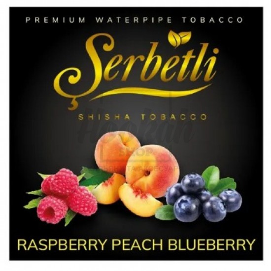 Тютюн Serbetli Raspberry Peach Blueberry (Малина Персик Чорниця) 100 гр Тютюн Serbetli Raspberry Peach Blueberry (Малина Персик Чорниця) 100 гр