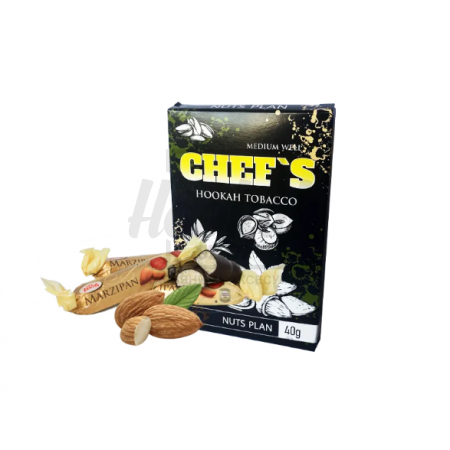 Тютюн Chefs Nuts Plan (Горіховий Крем) 40гр Тютюн Chefs Nuts Plan (Горіховий Крем) 40гр