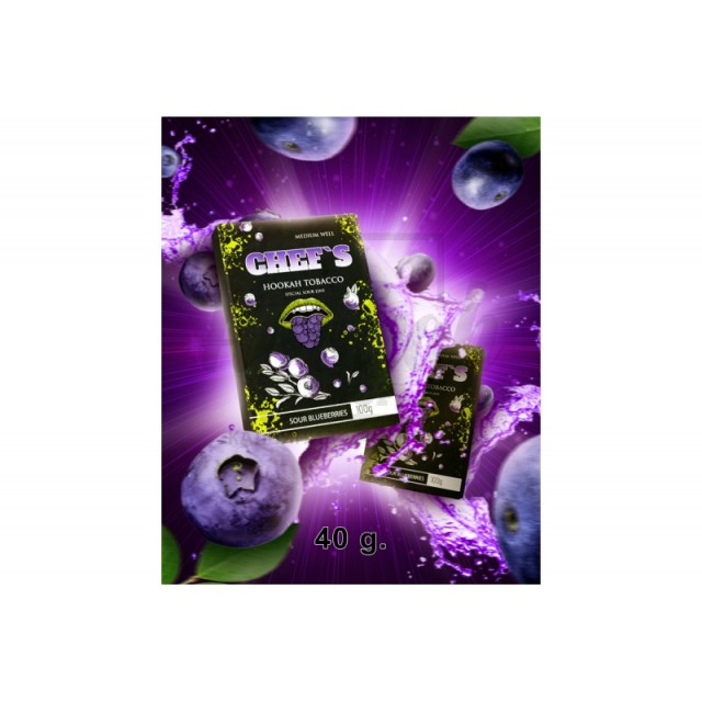 Заправка Chef's Sour Blueberries (Кисла Чорниця) 40 g. Заправка Chef's Sour Blueberries (Кисла Чорниця) 40 g.