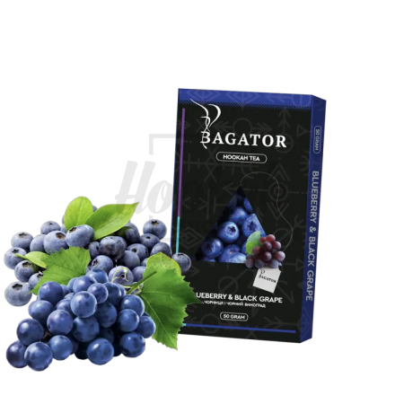 Безтютюнова суміш Bagator Blueberry & Black Grape (Чорниця Чорний Виноград) 50гр