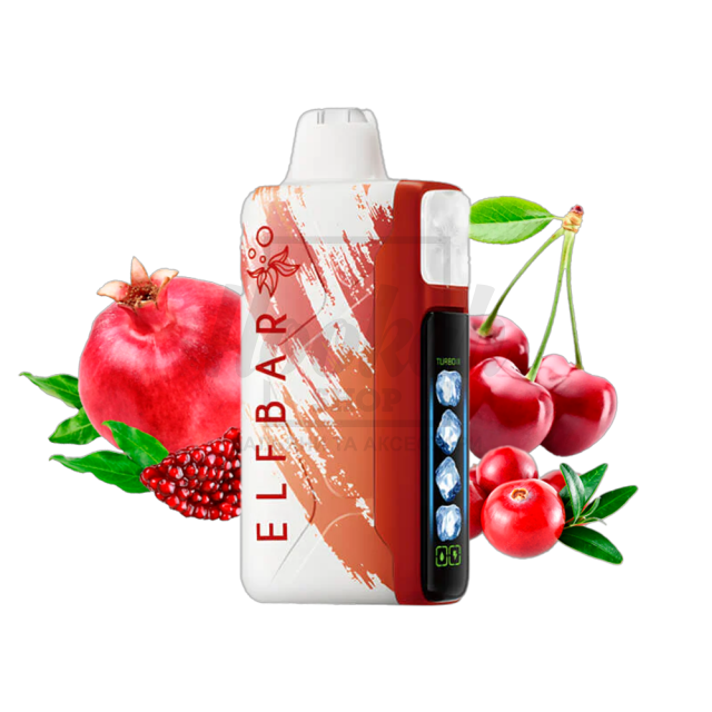 Електронна сигарета Elf Bar Ice King 30000 Cherry Pomegranate Cranberry (Вишня Гранат Журавлина)