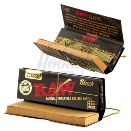 Папір для самокруток RAW Black Ultra Thin Connoisseur 1¼"