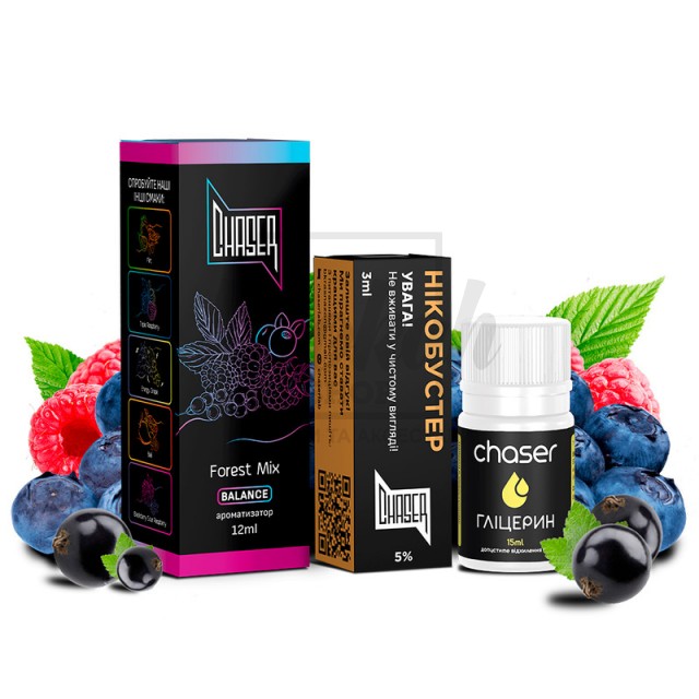 Рідина Набір Chaser Black Forest Mix (Смородина Малина Чорниця) 30мл 5% Рідина Набір Chaser Black Forest Mix (Смородина Малина Чорниця) 30мл 5%