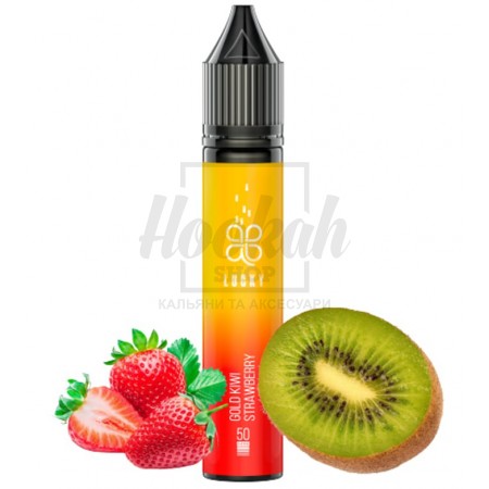 Рідина Lucky Gold Kiwi Strawberry (золотий ківі полуниця) 30мл 5% Рідина Lucky Gold Kiwi Strawberry (золотий ківі полуниця) 30мл 5%