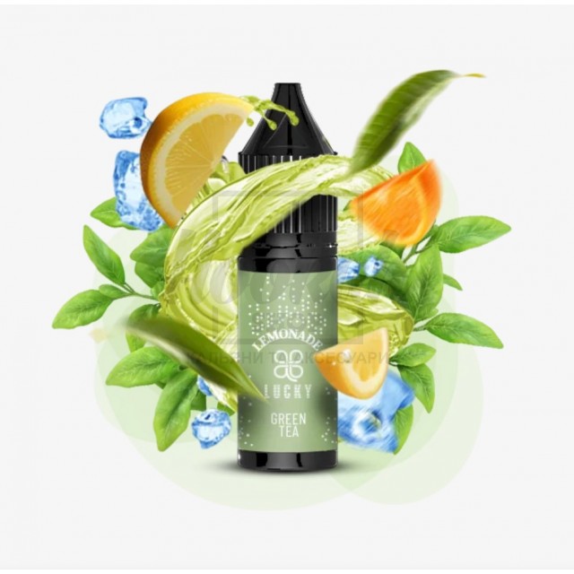 Рідина Lucky 5% 15мл Green Tea Lemonade (зелений чай лимонад) Рідина Lucky 5% 15мл Green Tea Lemonade (зелений чай лимонад)