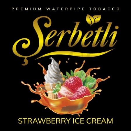 Тютюн Serbetli Strawberry Ice Cream (Полуничне Морозиво) 500 гр Тютюн Serbetli Strawberry Ice Cream (Полуничне Морозиво) 500 гр