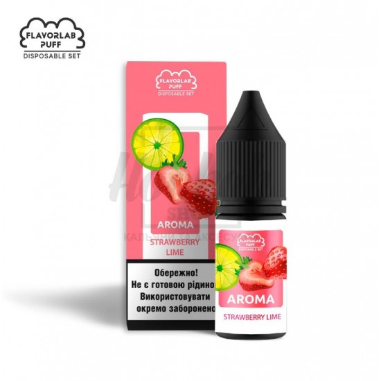 Рідина Набір Flavorlab Puff Strawberry Lime (Полуниця Лайм) 10мл 5% Рідина Набір Flavorlab Puff Strawberry Lime (Полуниця Лайм) 10мл 5%
