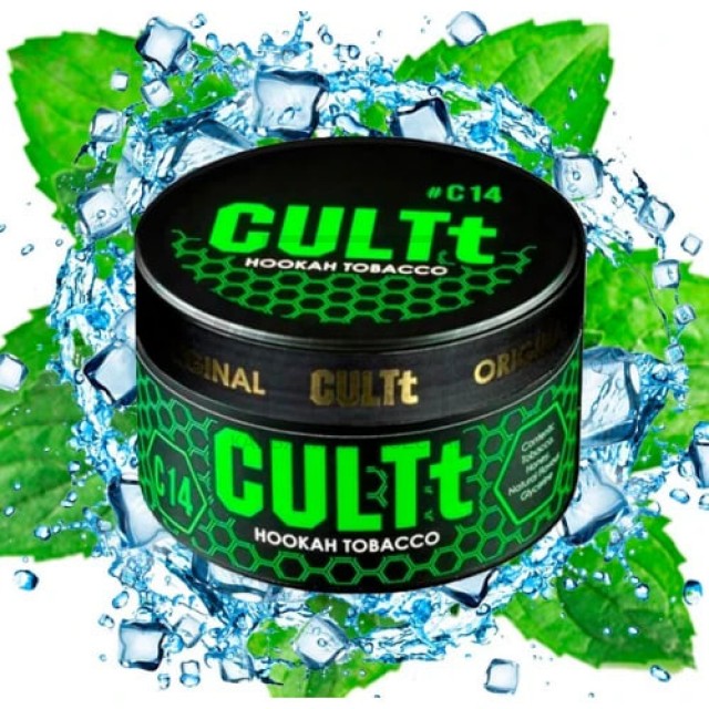 Тютюн CULT C14 Sweet Mint Ice (Солодка М’ята Лід) 100 г Тютюн CULT C14 Sweet Mint Ice (Солодка М’ята Лід) 100 г