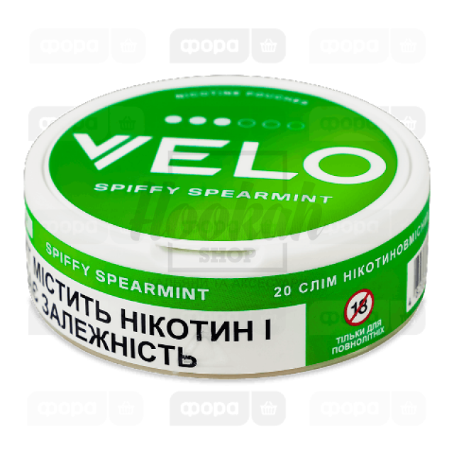 Снюс Velo Spiffy Spearmint (Яскрава М'ята) Класичний