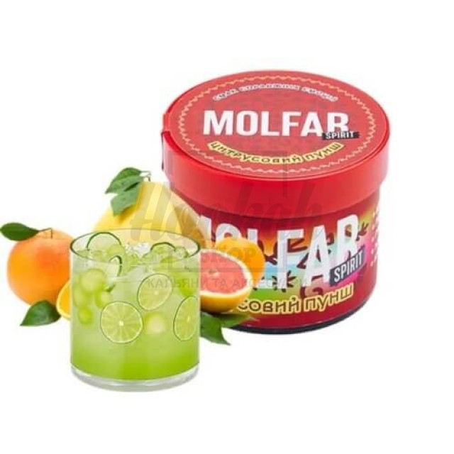 Тютюн Molfar Spirit Line Цитрусовий Пунш (Апельсин Грейпфрут Лайм Помело Льод) 40 гр Тютюн Molfar Spirit Line Цитрусовий Пунш (Апельсин Грейпфрут Лайм Помело Льод) 40 гр