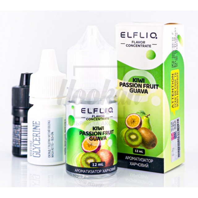 Рідина Набір Elf Liq Kiwi Passion Fruit Guava (Ківі Маракуя Гуава) 5% 30мл Рідина Набір Elf Liq Kiwi Passion Fruit Guava (Ківі Маракуя Гуава) 5% 30мл