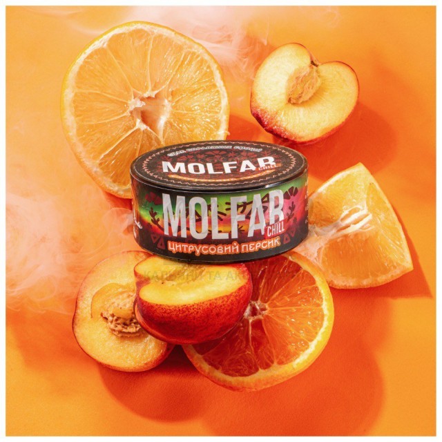 Тютюн Molfar Chill Line Цитрусовий Персик (Апельсин, Персик, Бергамот, Спеції) 40 г Тютюн Molfar Chill Line Цитрусовий Персик (Апельсин, Персик, Бергамот, Спеції) 40 г