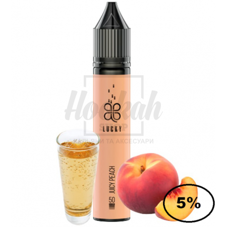 Жидкость Lucky 5% 30мл Juicy Peach (персиковый сок) Жидкость Lucky 5% 30мл Juicy Peach (персиковый сок)