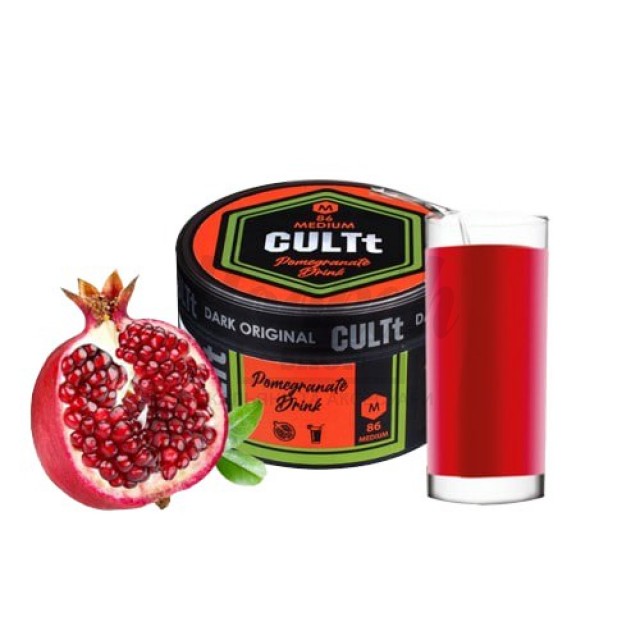 Тютюн CULT Medium M86 Pomegranate Drink (Гранатовий Напій) 100гр Тютюн CULT Medium M86 Pomegranate Drink (Гранатовий Напій) 100гр